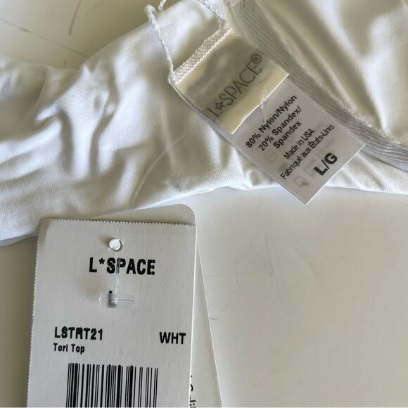 L*Space WHITE Tori Underwire Bikini Top - Picture 9 of 11